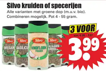 Dirk Silvo kruiden of specerijen 3st aanbieding