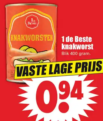 Dirk Knakworst 400g aanbieding