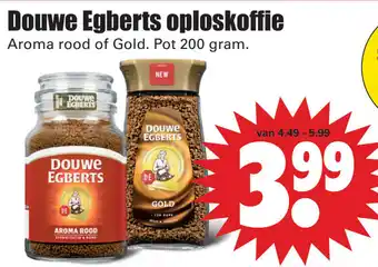 Dirk Douwe Egberts Oploskoffie 200g aanbieding