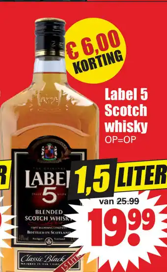 Dirk Label 5 Classic Black 1.5L aanbieding