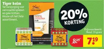 Kruidvat Tiger balm Rood 19g aanbieding