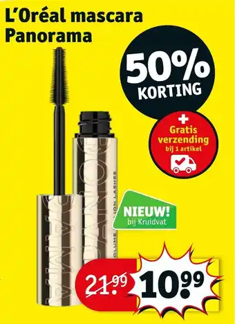 Kruidvat L'Oréal mascara Panorama aanbieding