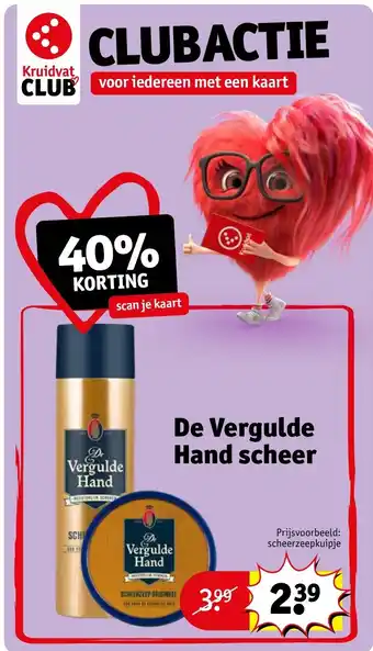 Kruidvat De Vergulde Hand scheer aanbieding