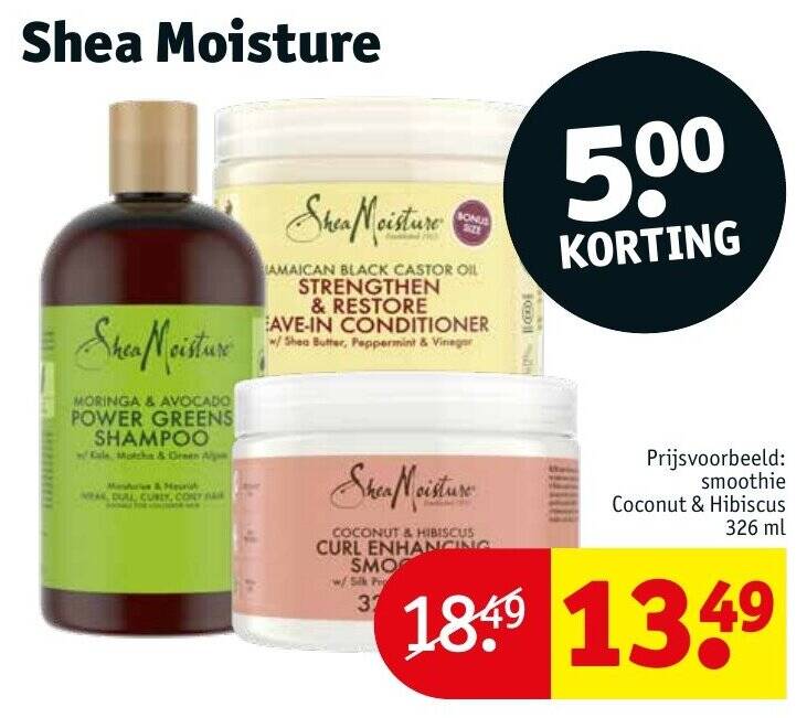 Shea Moisture aanbieding bij Kruidvat