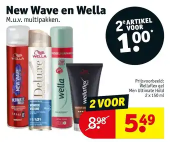 Kruidvat New Wave en Wella aanbieding