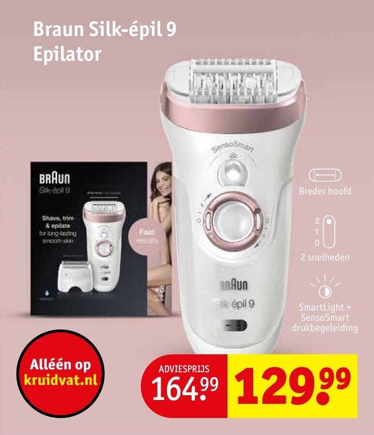 Braun Silképil 9 Epilator aanbieding bij Kruidvat