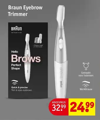 Kruidvat Braun Eyebrow Trimmer aanbieding