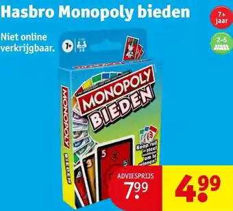 Kruidvat Hasbro Monopoly bieden aanbieding