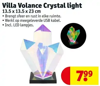 Kruidvat Villa Volance Crystal light 13.5 x 13.5 x 23cm aanbieding