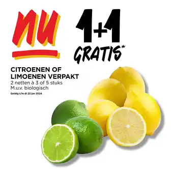 Jumbo CITROENEN OF LIMOENEN VERPAKT aanbieding