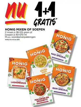 Jumbo HONIG MIXEN OF SOEPEN aanbieding