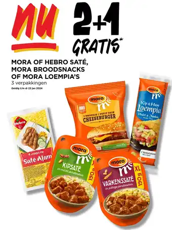 Jumbo MORA BROODSNACKS OF MORA LOEMPIA'S aanbieding