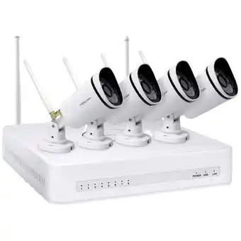 Conrad Foscam fn7108w-b4-1t ip-bewakingscameraset wifi 8-kanaals met 4 cameras 1920 x 1080 pixel aanbieding
