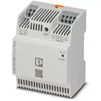 Conrad Phoenix contact step3-ps/1ac/24dc/4/pt din-rail netvoeding 24 v/dc 4 a 96 w aantal uitgangen: 1 x inhoud: 1 stuk(s) aanbieding