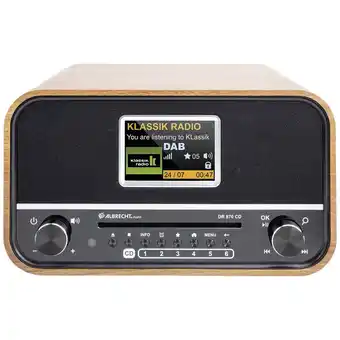 Conrad Albrecht dr 870 cd seniorenradio, dab+/ ukw/ cd/ usb radio dab+, vhf (fm) dab+, fm, bluetooth wekfunctie, incl. afstandsbedie aanbieding