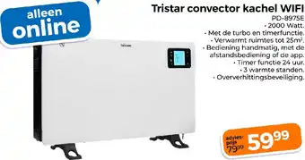 Trekpleister Tristar convector kachel WIFI PD-8975E aanbieding