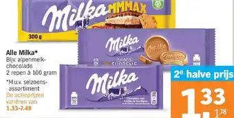 Albert Heijn Alle Milka aanbieding