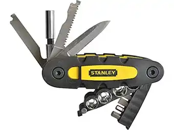 Amazon Stanley stht0-70695 14-in-1 multifunctioneel gereedschap (bevat steeksleutel, bits, mes, vijl, zaag en flesopener, compact in aanbieding