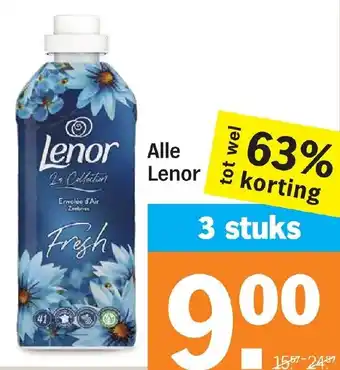 Albert Heijn Alle Lenor aanbieding