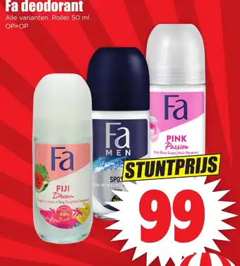 Dirk Fa deodorant aanbieding