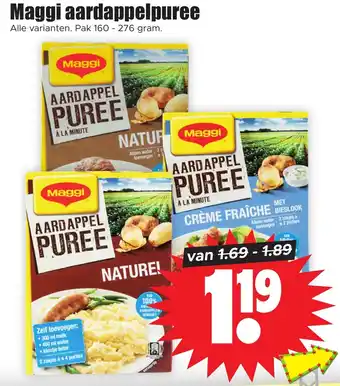 Dirk Maggi aardappelpuree aanbieding