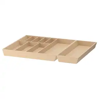 IKEA Uppdatera Bestekbak/bak voor keukengerei, licht bamboe, 72x50 cm aanbieding
