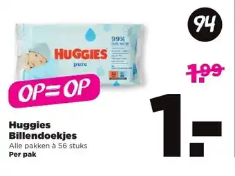 PLUS Huggies Billendoekjes aanbieding