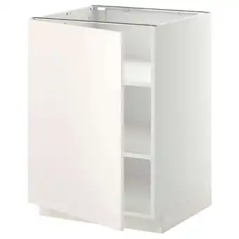 IKEA Metod Onderkast met planken, wit/veddinge wit, 60x60 cm aanbieding