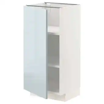 IKEA Metod Onderkast met planken, wit/kallarp licht grijsblauw, 40x37 cm aanbieding