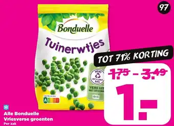 PLUS Alle Bonduelle Vriesverse groenten aanbieding