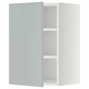 IKEA Metod Bovenkast met planken, wit/veddinge grijs, 40x60 cm aanbieding