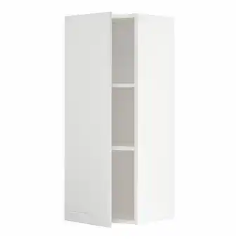 IKEA Metod Bovenkast met planken, wit/stensund wit, 40x100 cm aanbieding