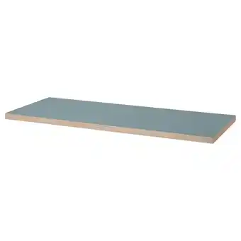 IKEA Lagkapten Tafelblad, grijs/turkoois, 140x60 cm aanbieding
