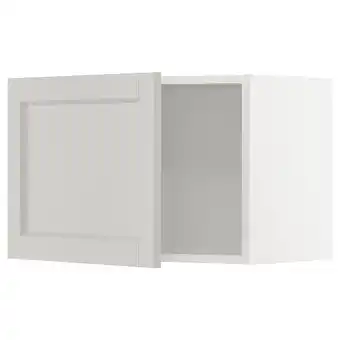 IKEA Metod Bovenkast, wit/lerhyttan lichtgrijs, 60x40 cm aanbieding