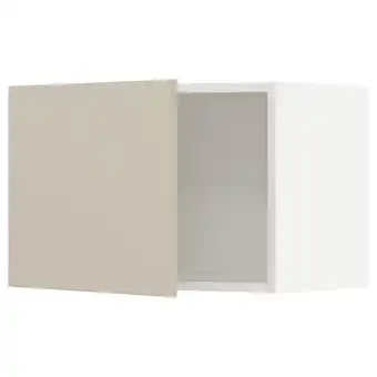 IKEA Metod Bovenkast, wit/havstorp beige, 60x40 cm aanbieding
