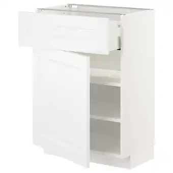 IKEA Metod / maximera Onderkast met lade/deur, wit/axstad mat wit, 60x37 cm aanbieding