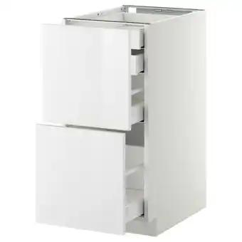 IKEA Metod / maximera Onderkast 2 front/2 lg/1 m/1 hg la, wit/ringhult wit, 40x60 cm aanbieding