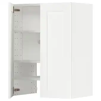 IKEA Metod bovenkast v afzuigkap&plank/deur, wit enköping/wit houteffect, 60x80 cm aanbieding