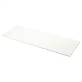 IKEA Ekbacken maatwerkblad, wit hoogglans/laminaat, 45.1-63.5x2.8 cm aanbieding