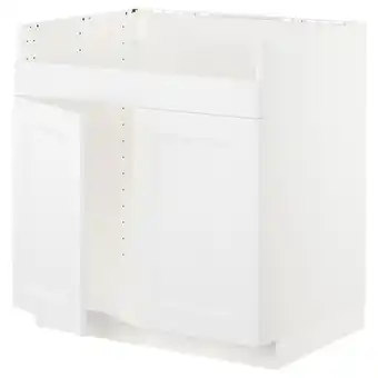 IKEA Metod onderkast voor spoelbak havsen&2bak, wit/axstad mat wit, 80x60 cm aanbieding