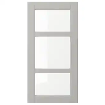 IKEA Lerhyttan vitrinedeur, lichtgrijs, 40x80 cm aanbieding