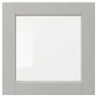 IKEA Lerhyttan vitrinedeur, lichtgrijs, 40x40 cm aanbieding