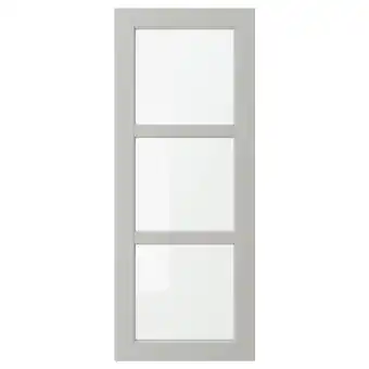 IKEA Lerhyttan vitrinedeur, lichtgrijs, 40x100 cm aanbieding