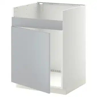 IKEA Metod onderkast voor spoelbak havsen&1bak, wit/veddinge grijs, 60x60 cm aanbieding