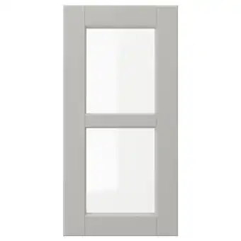 IKEA Lerhyttan vitrinedeur, lichtgrijs, 30x60 cm aanbieding