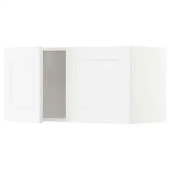 IKEA Metod Bovenkast met 2 deuren, wit/axstad mat wit, 80x40 cm aanbieding