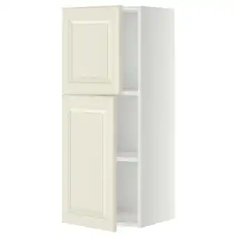 IKEA Metod bovenkast met planken/2 deuren, wit/bodbyn ecru, 40x100 cm aanbieding