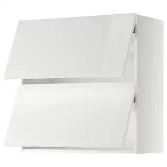 IKEA Metod wandkast horiz 2 drn m drukopening, wit/ringhult wit, 80x80 cm aanbieding