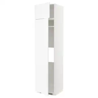 IKEA Metod hoge kast koelkast / vriezer&2 deur, wit enköping/wit houteffect, 60x60x240 cm aanbieding