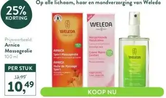 Holland & Barrett Arnica massageolie aanbieding